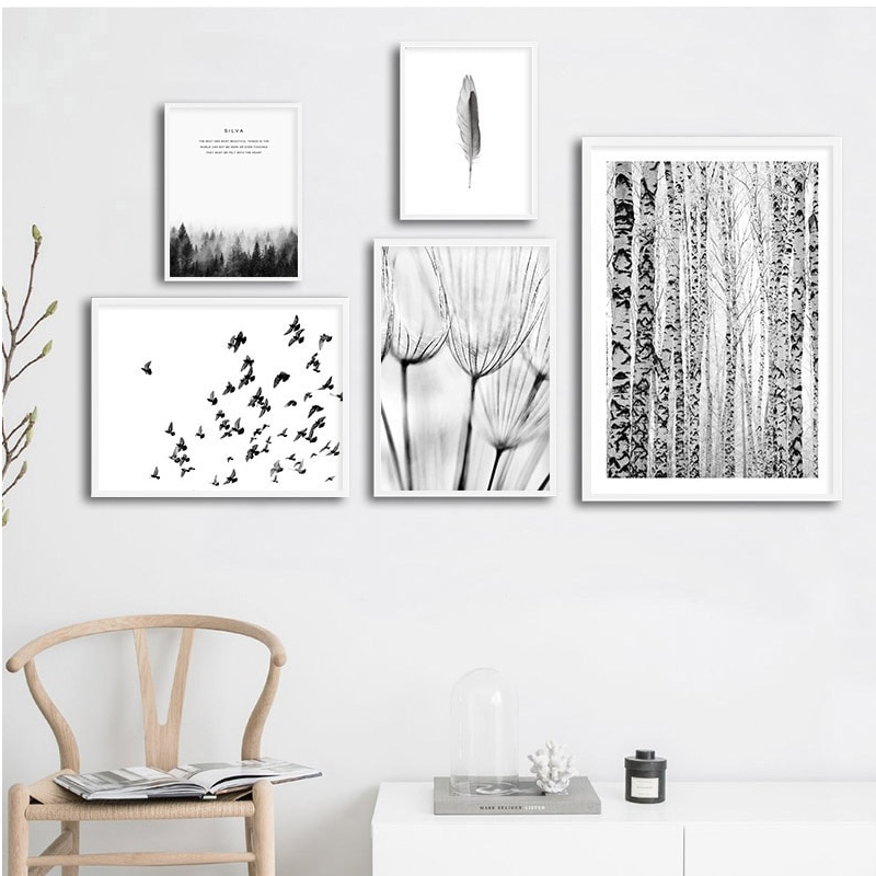 Nordic Black and White Wall Poster