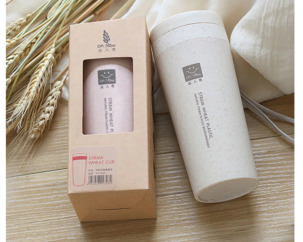 Double Insulated Wheat Straw Thermo Cup