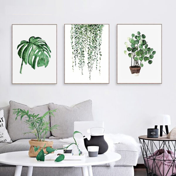 Scandinavian Style Tropical Plants Poster