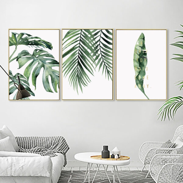 Scandinavian Style Tropical Plants Poster