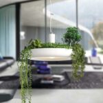 2 in 1 Pendant Lighting with Flower Pot