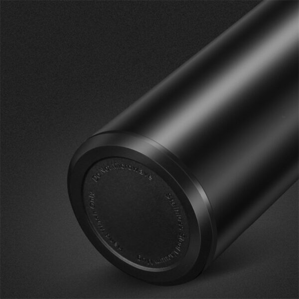 Solid Color Stainless Steel Thermos with Temperature Display