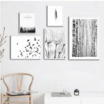 Nordic Black and White Wall Poster