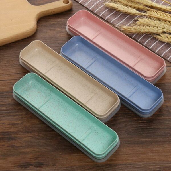 Eco-Friendly Wheat Straw Cutlery Box