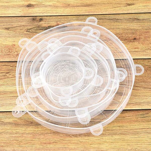 Kitchen Universal Silicone Bowl Cover Set 6 Pcs