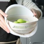 2-in-1 Self-Draining Colander Set