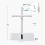 Hydroponics Growing System Automatic Timing Indoor Garden Kit 9 Pods Height Adjustable 15W LED Grow Lights 2L Water Tank