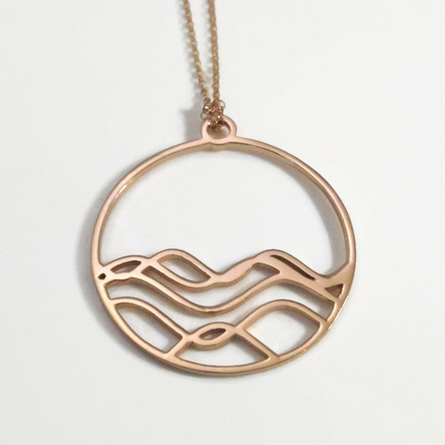 High Tide Ocean Wave Pendant