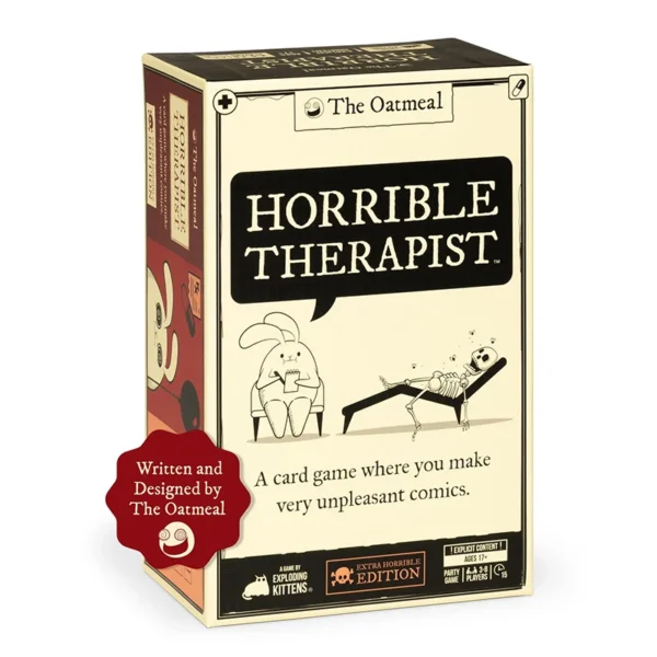 Horrible Therapist: Extra Horrible Edition - A Card Game Where You Make Very Unpleasant Comics Game For Party Family Game Night